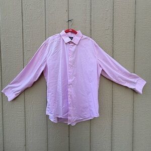 Madison Pink Lightweight Casual Button Down Shirt